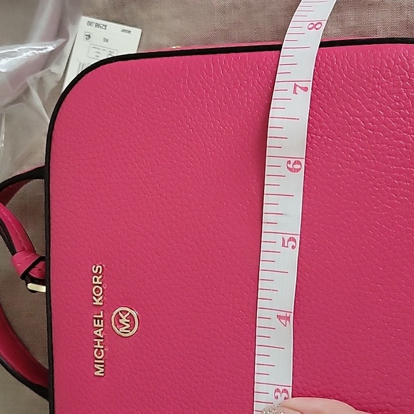 Michael Kors Jet Set Charm Handle/Crossbody Purse, Rubin Red NWT - Picture 15 of 16